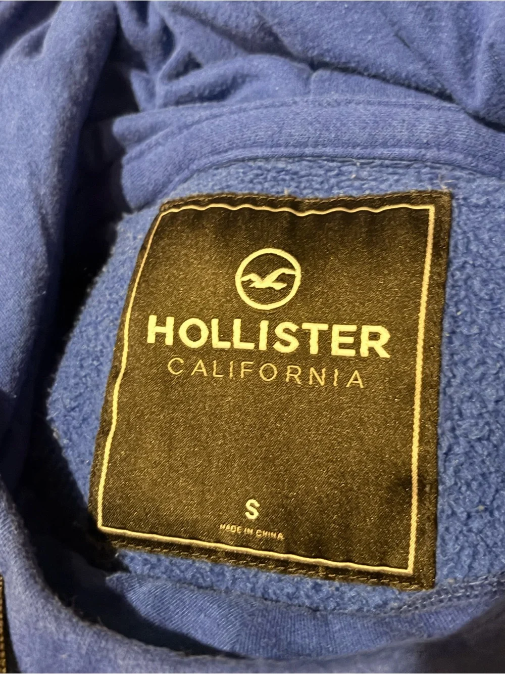Hollister Royal Blue Crewneck Logo Pullover
